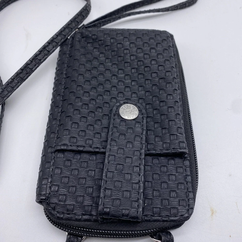 Woven Zip Around‎ Wallet Wristlet Cellphone Crossbag